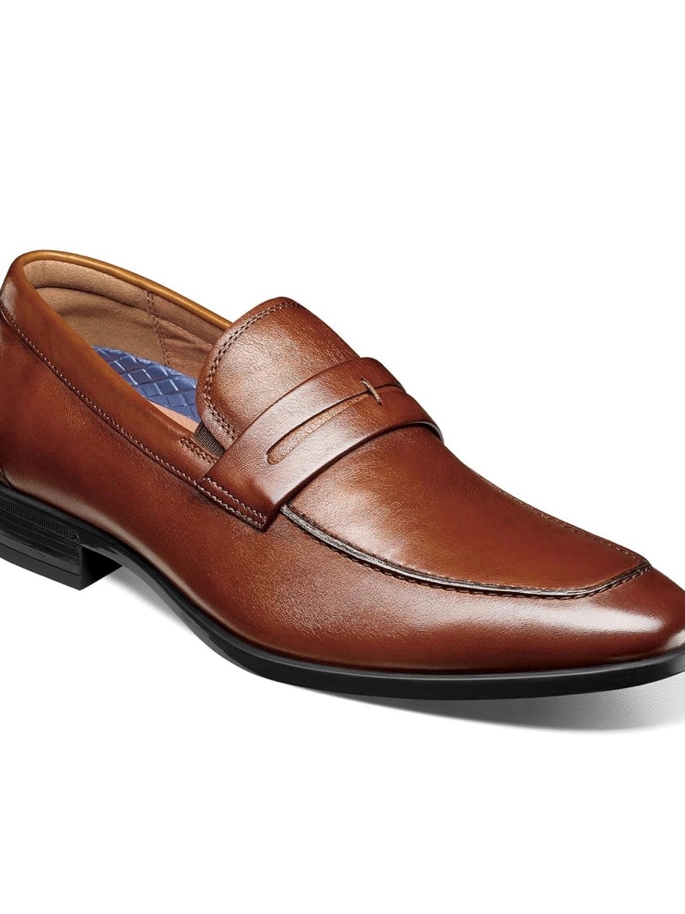 Florsheim Cognac Leather Penny Loafers 13
